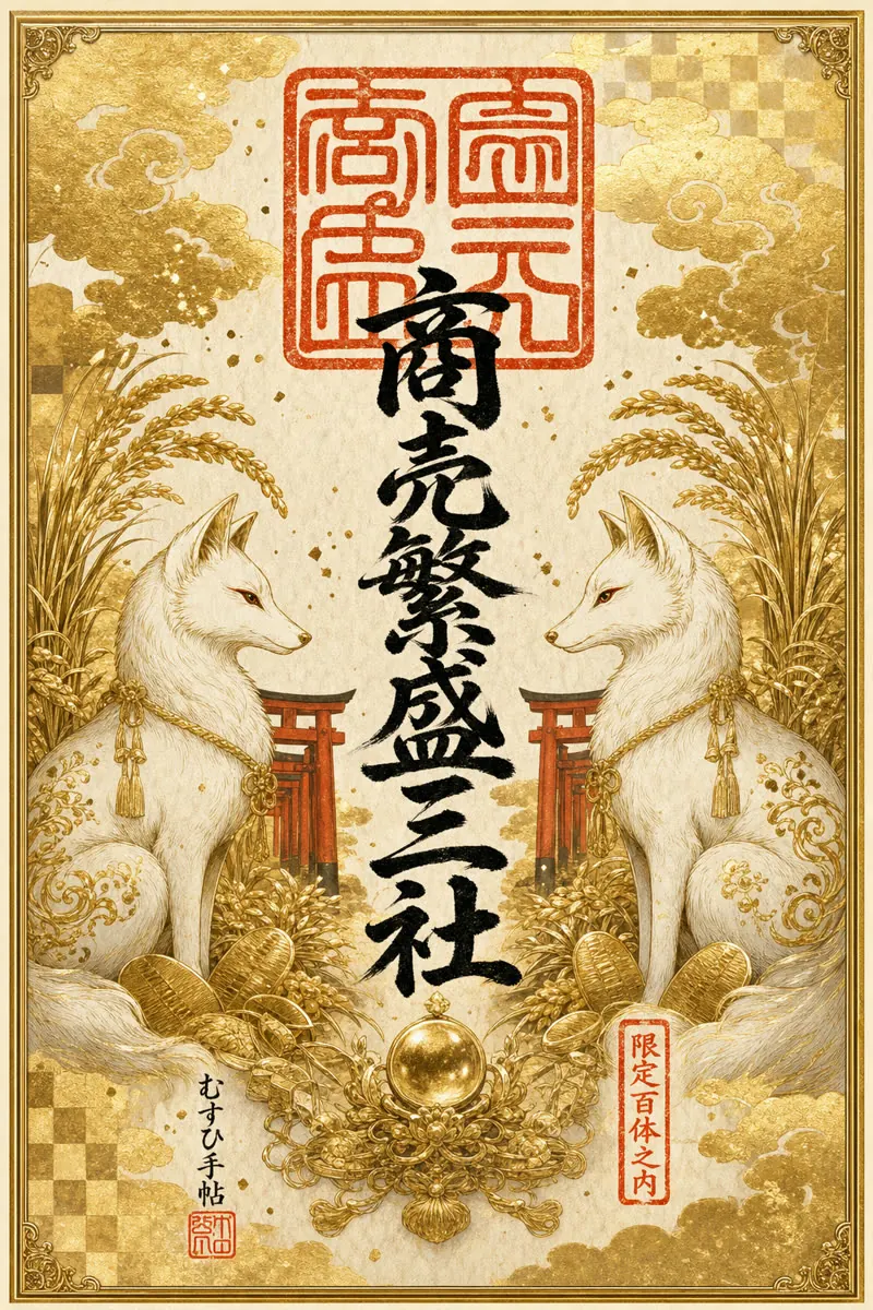 商売繁盛三社の御朱印